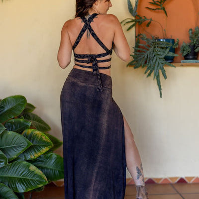 Tribal Trance Skirt Rustic Brown