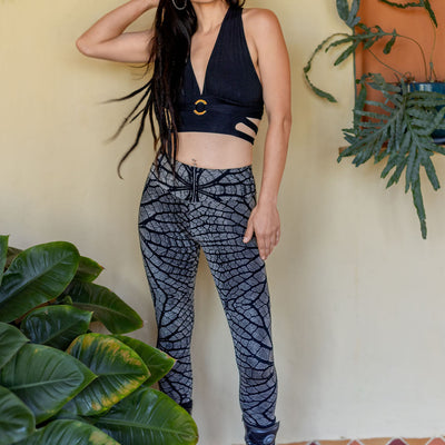Serpentess Leggings Silver Leaf