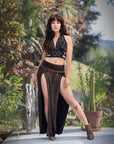 Tribal Trance Skirt Rustic Brown