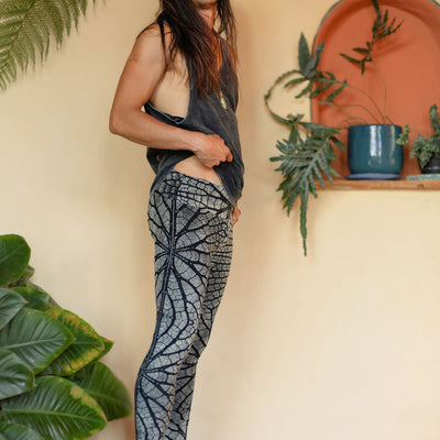 Serpentess Leggings Silver Leaf