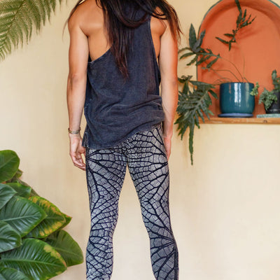 Serpentess Leggings Silver Leaf