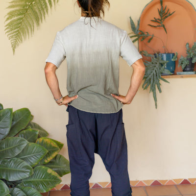 Button Men Shirt-Plant dyed