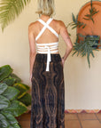 Tribal Trance Skirt Brown Wood