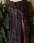 Tribal Trance Skirt Brown Wood