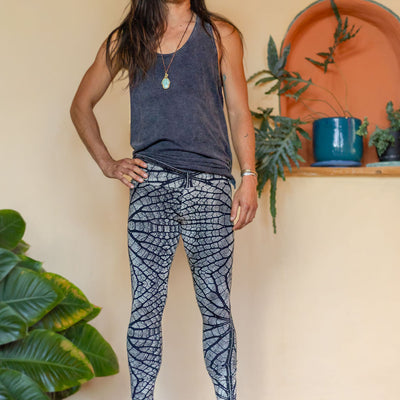 Serpentess Leggings Silver Leaf