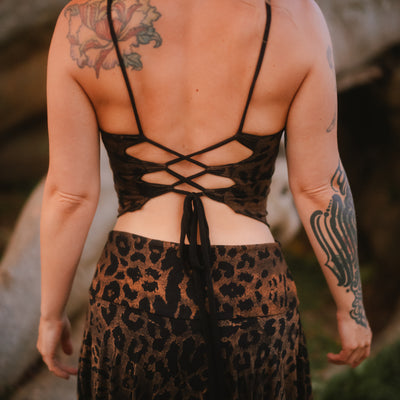 Viper Cut Top Leopard