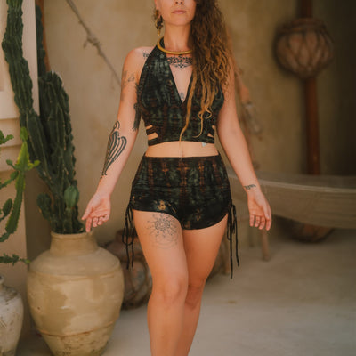 Jungle Heat Yoga Shorts & Panthera Top
