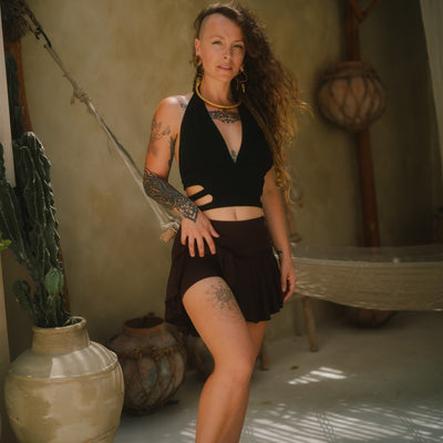 Zumba Skort Brown
