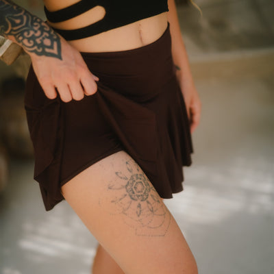 Zumba Skort Brown