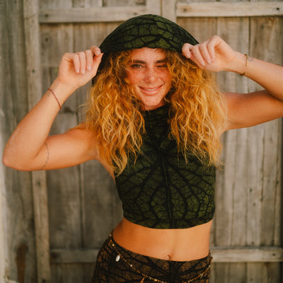 Cobra Hood Top Green Leaf