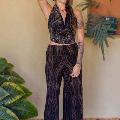 Veil Falls Pants Brown Wood