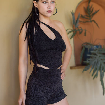 Jungle Heat Yoga Shorts & Viper Cut Top