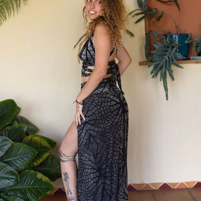 Tribal Trance Skirt Silver Leaf