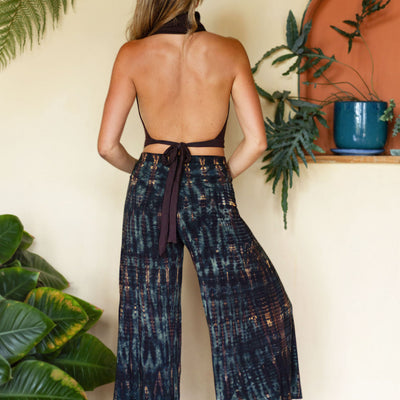 Veil Falls Pants Dark Green Serpent