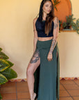 Tribal Trance Skirt Green