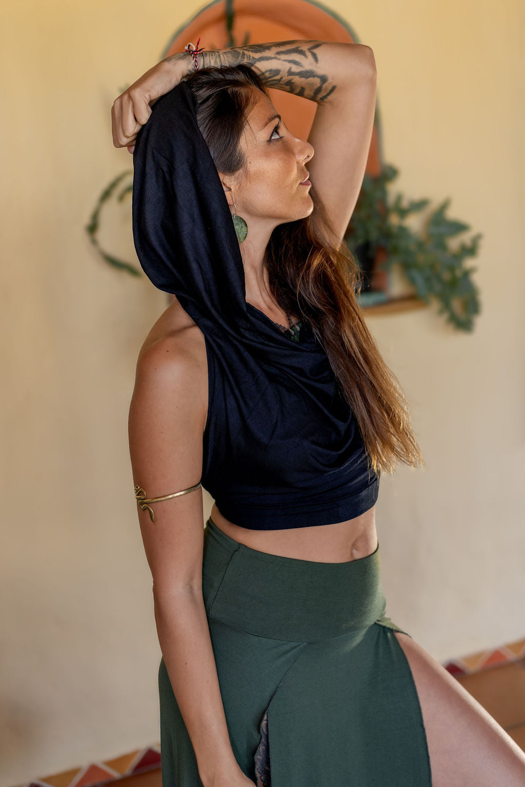 Tribal Trance Skirt Green