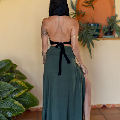Tribal Trance Skirt Green