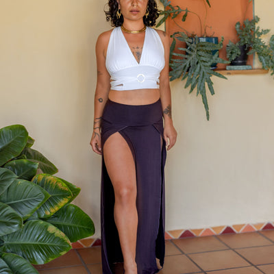Tribal Trance Skirt Brown
