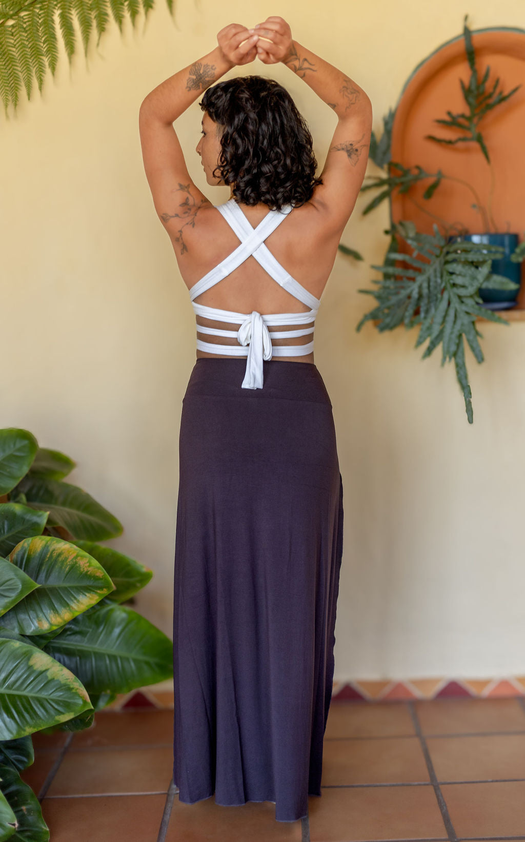 Tribal Trance Skirt Brown