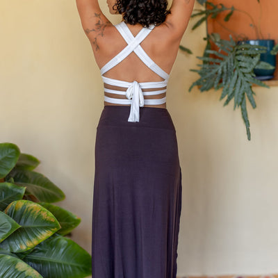 Tribal Trance Skirt Brown