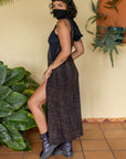 Desert Doof Dress Brown Geo-Leaf