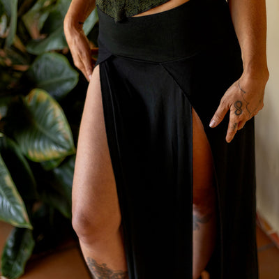 Tribal Trance Skirt Forest Green