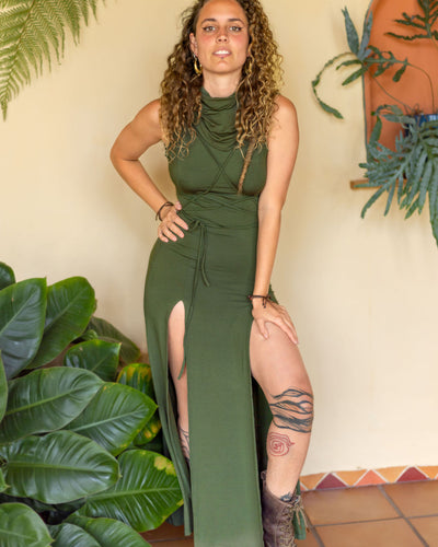 Desert Doof Dress Green
