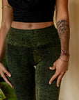 Serpentess Leggings Green Geo-Leaf
