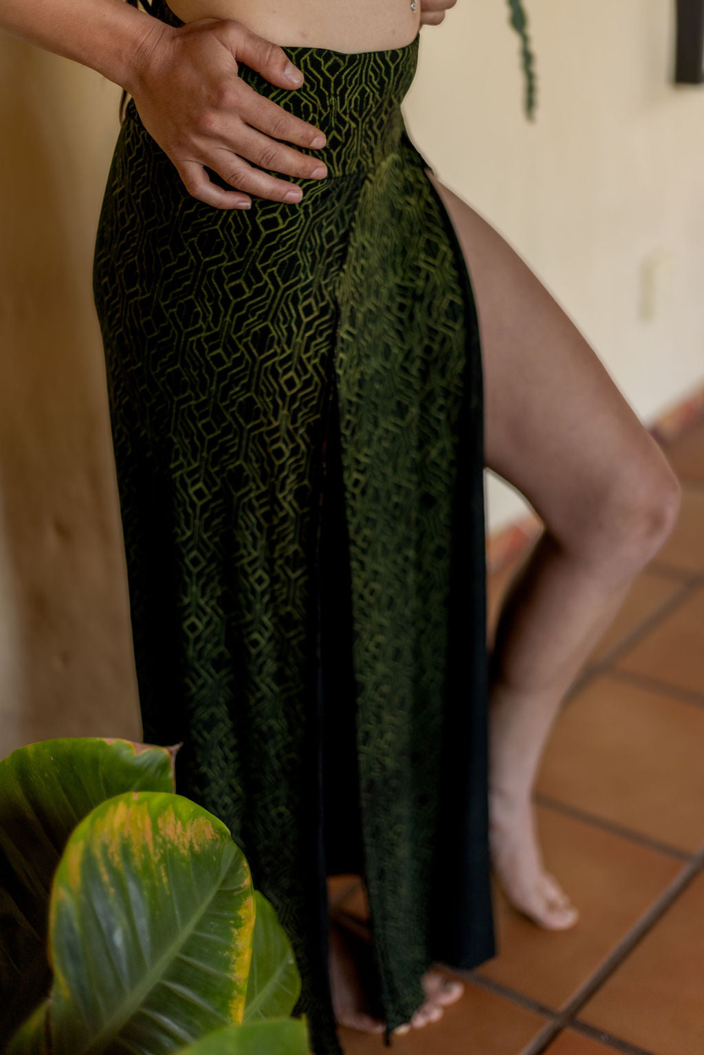 Tribal Trance Skirt Green SacGrid