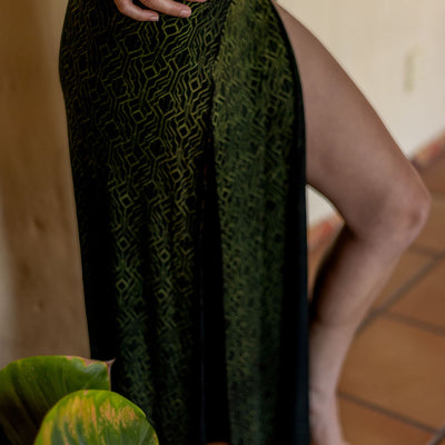 Tribal Trance Skirt Green SacGrid