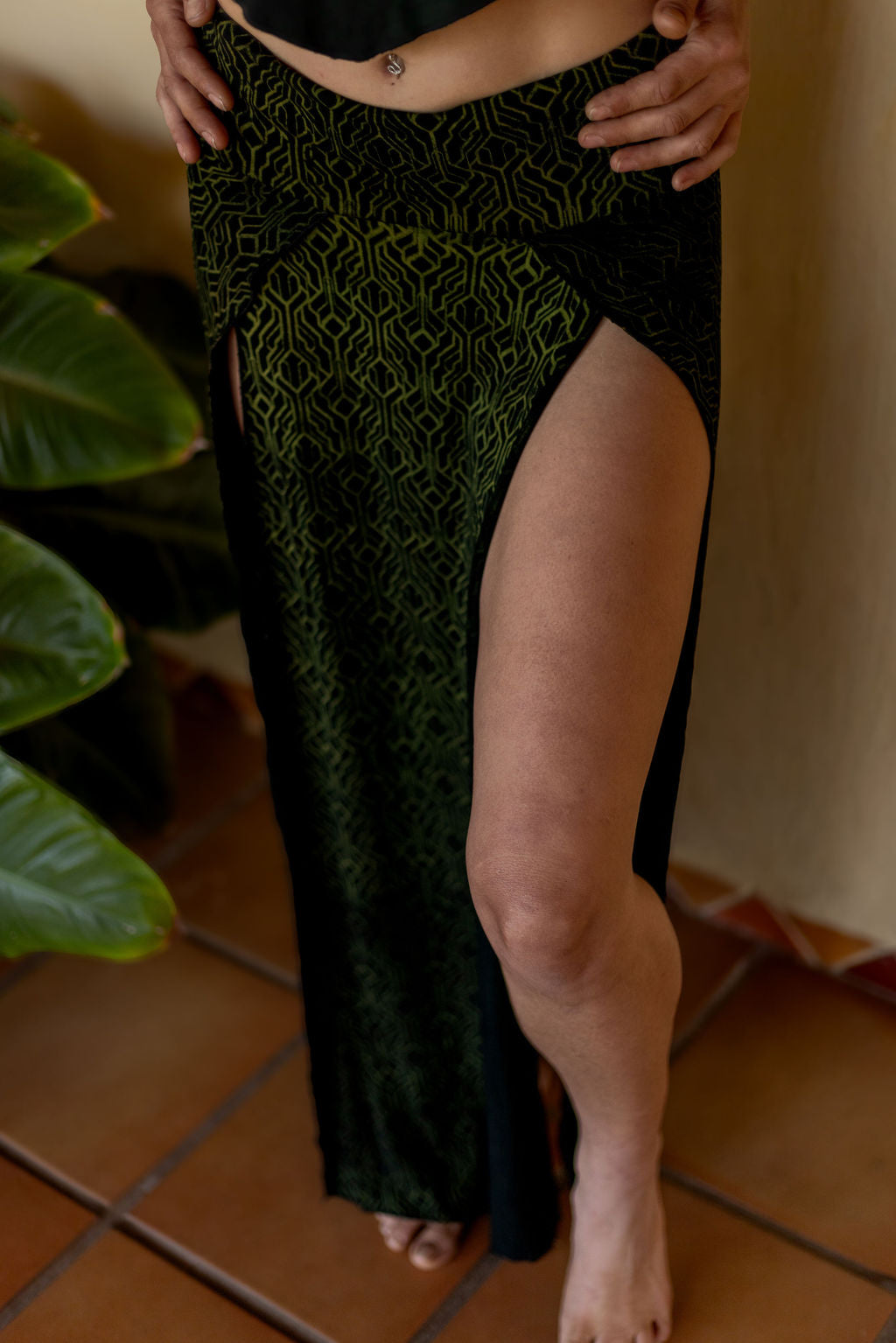 Tribal Trance Skirt Green SacGrid