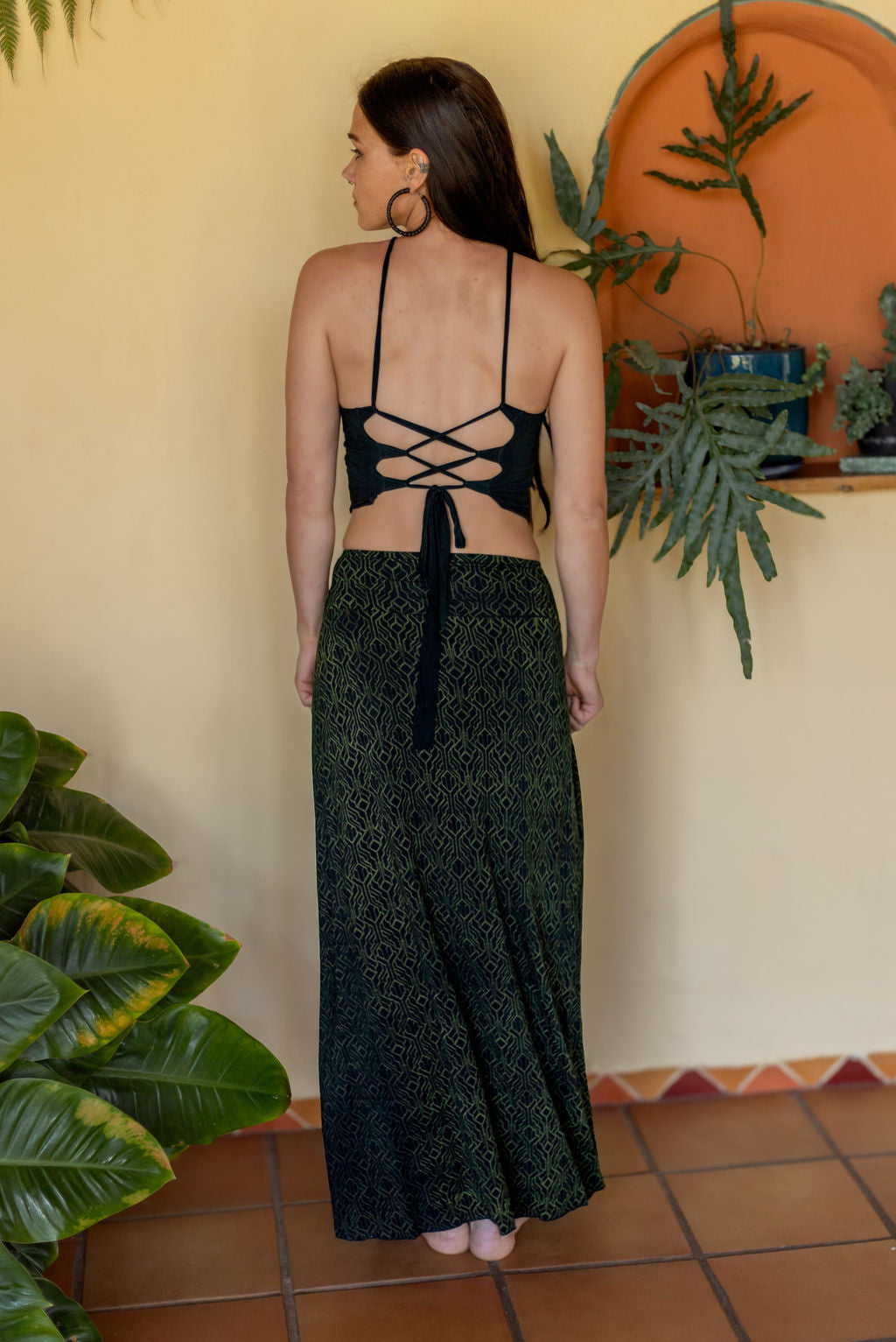 Tribal Trance Skirt Green SacGrid