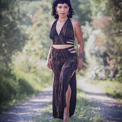 Panthera Pants Brown Wood
