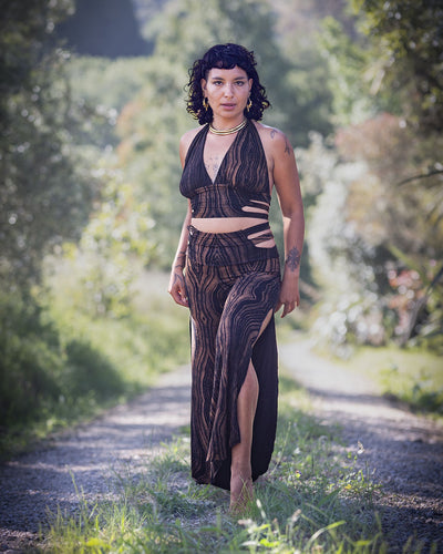 Panthera Pants Brown Wood