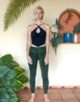 Serpentess Leggings Green Geo-Leaf