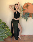 Tribal Trance Skirt Green SacGrid
