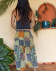 Patchwork circle Aladin pants