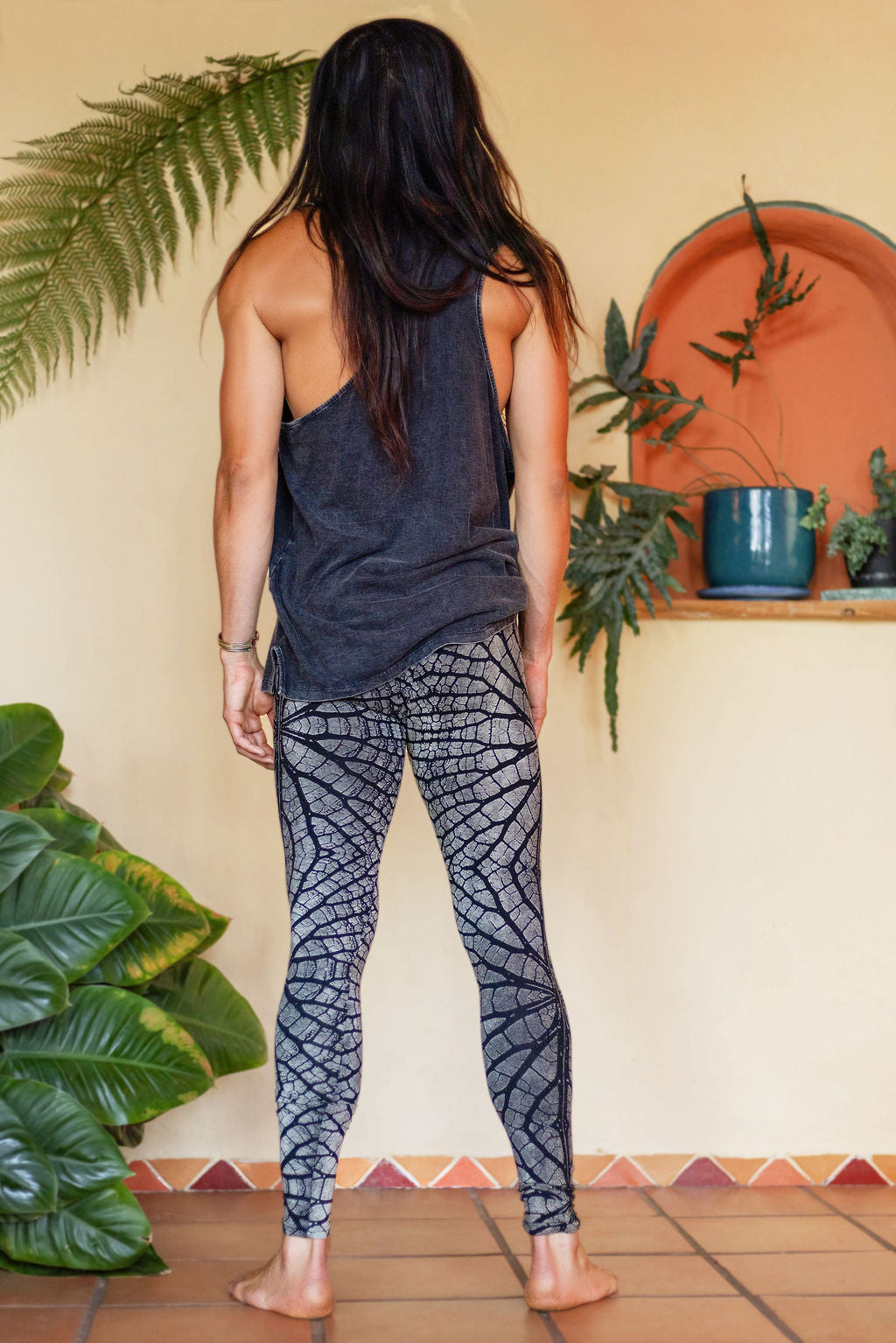 Serpentess Leggings Silver Leaf