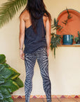 Serpentess Leggings Silver Leaf