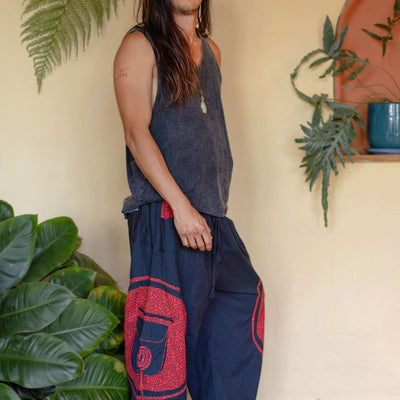 Aladin Pants Tri-Geo Print