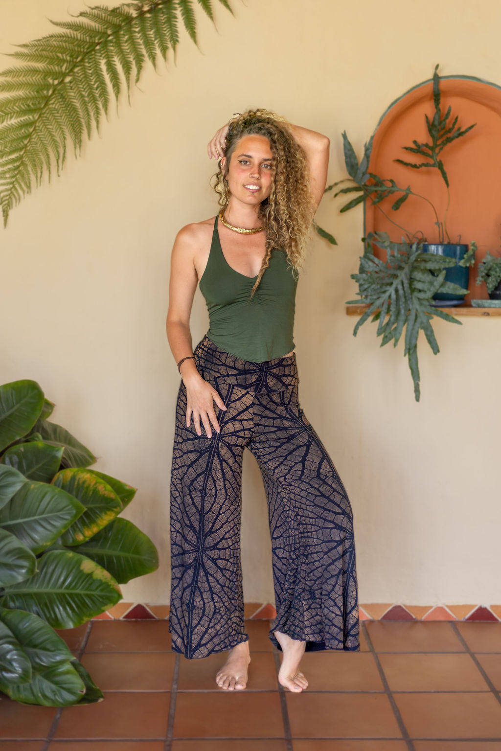 Veil Falls Pants Brown Leaf