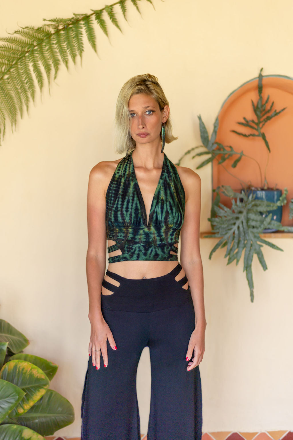 Panthera Top Light Green Serpent