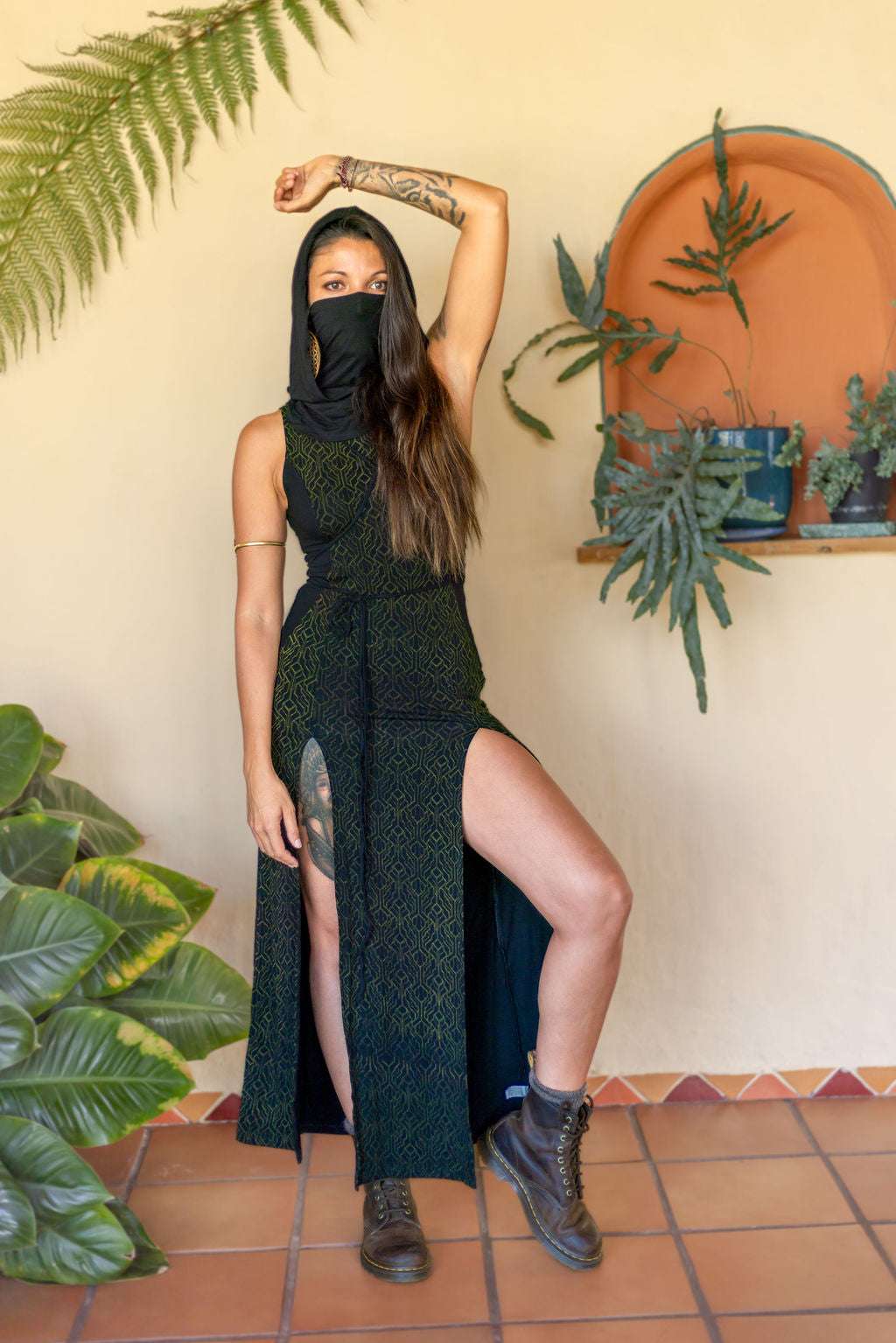 Desert Doof Dress Green SacGrid