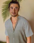 Button Men Shirt-Plant dyed