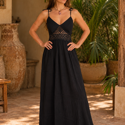 Mistic Jungle Dress - Black