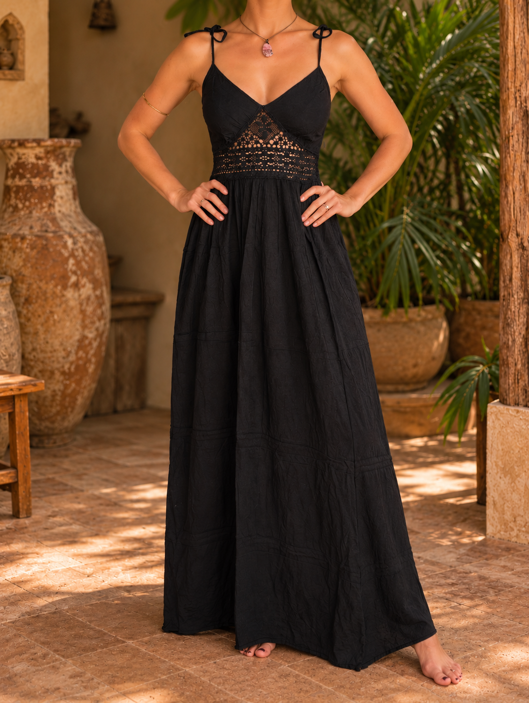 Mistic Jungle Dress - Black