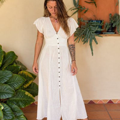 Gypsey Meadow Dress - White