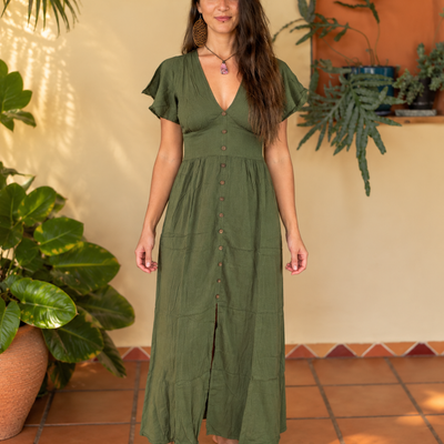 Gypsey Meadow Dress - Olive