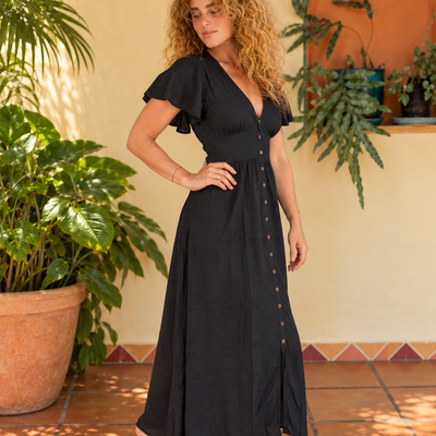 Gypsey Meadow Dress - Black