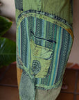 Patchwork circle Aladin pants
